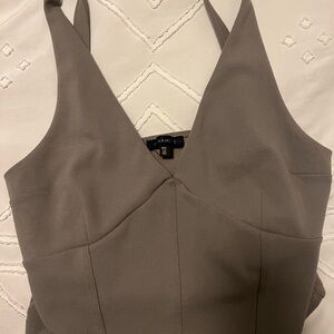 Dynamite Gray Crop Top